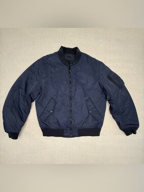 Uniqlo Bomber
MA-1 Navy Blue Flight Jacket 
Men Size Small